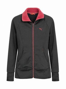 Puma Black Pink Black Track Jacket Women's S